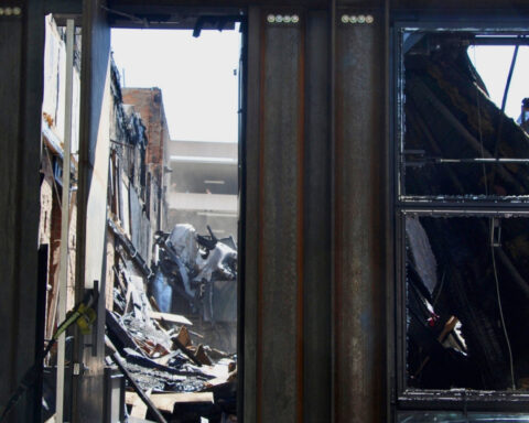 3 firefighters hurt as fire burns century-old buildings in Salt Lake City's nightlife hub