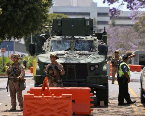 California says Trump sent military to 'silence' LA protests