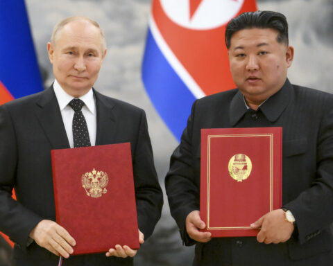 North Korean and Russian leaders in call reaffirm their alignment over Ukraine