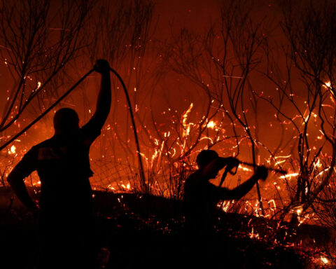 Wildfires fanned by heatwave rage across Europe, burning houses and factories