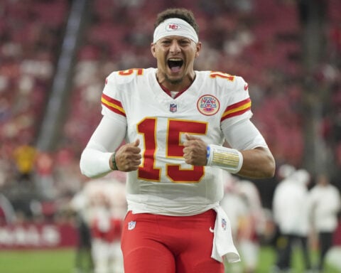Raiders star Crosby calls Chiefs' Mahomes the ultimate competitor, a big reason for his success