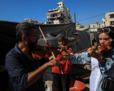 Gaza's young musicians sing and play in the ruins of war