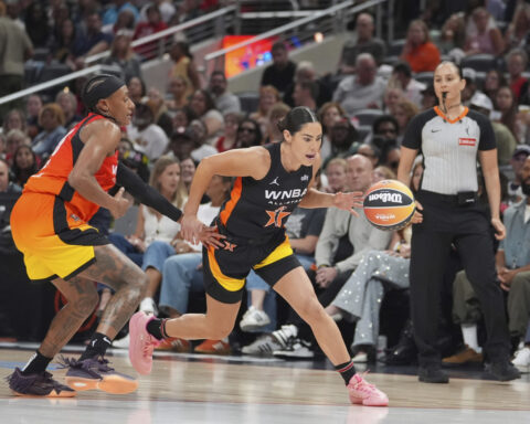 Kelsey Plum says she was joking about Caitlin Clark's team at All-Star Game