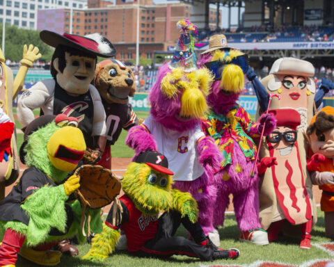 How do mascots like the Phillie Phanatic stay fresh in the summer heat? Vodka and water
