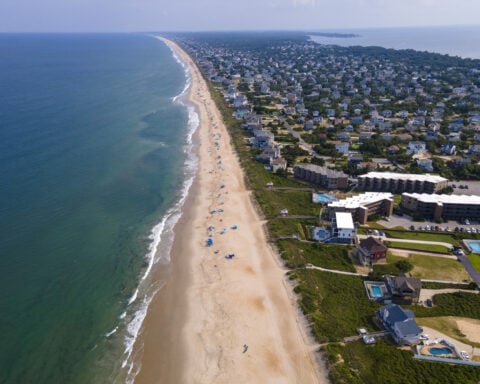 Hurricane Erin's massive waves threaten to isolate North Carolina's Outer Banks