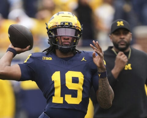 No. 14 Michigan names freshman Bryce Underwood its starting quarterback in opener against New Mexico
