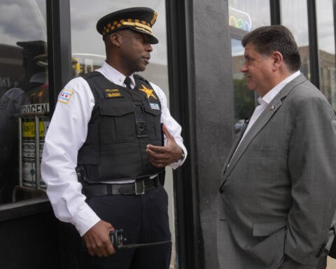 Guard not needed in Chicago, Pritzker tells AP during tour of city to counter Trump’s crime claims