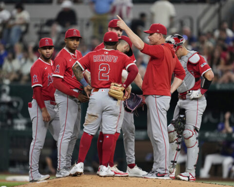 Rangers get trio of 3-run homers and Seager goes deep in 20-3 blowout of Angels