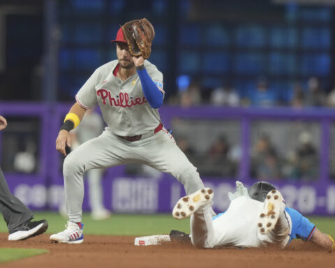 Phillies SS Trea Turner sidelined with a hamstring strain, could return in time for postseason