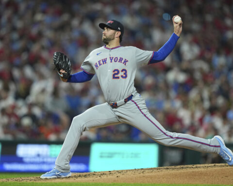 Luzardo retires 22 straight after rough start as Phillies sweep Mets and eye NL East title