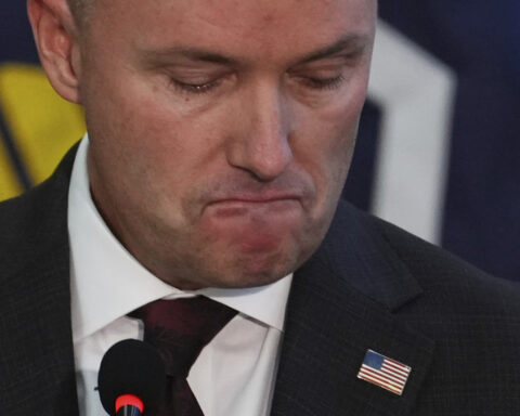 Utah's governor, in impassioned remarks, urges Americans to find 'off-ramp' from political violence