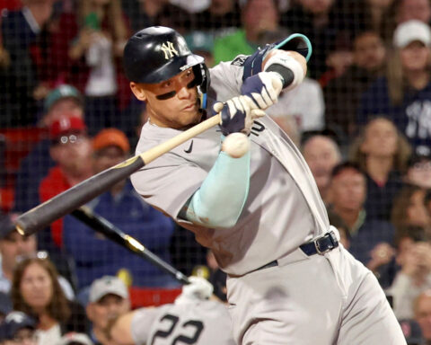 How does Aaron Judge compare to the greatest hitters in New York Yankees history?