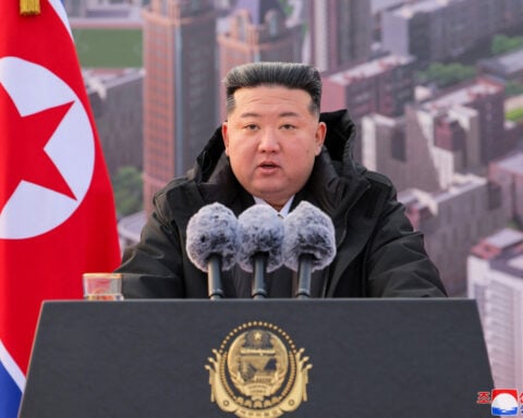 North Korea's Kim Jong Un oversees drone testing, KCNA says