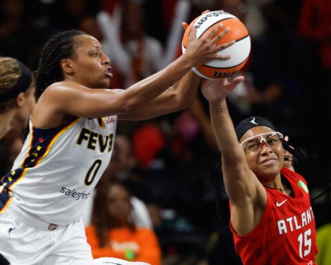 Boston has go-ahead basket with 7.4 seconds left as Fever beat Dream 87-85 to reach WNBA semifinals