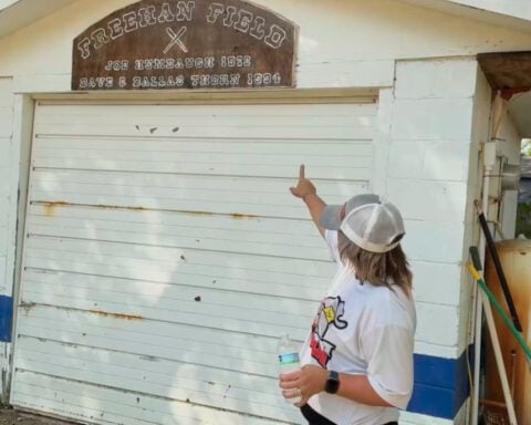 Family restoring historic baseball diamond in their backyard for community use