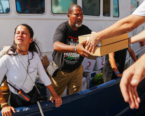 A flotilla carrying aid to Gaza was intercepted by the Israeli military