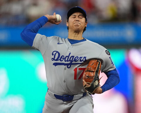 Ohtani's pitching leads Dodgers to Game 1 win despite 4 strikeouts at the plate