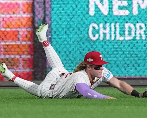 Harrison Bader out of Phillies' Game 2 starting lineup vs Dodgers because of groin injury