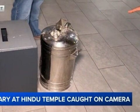 Thieves use power tool to steal from Hindu temple