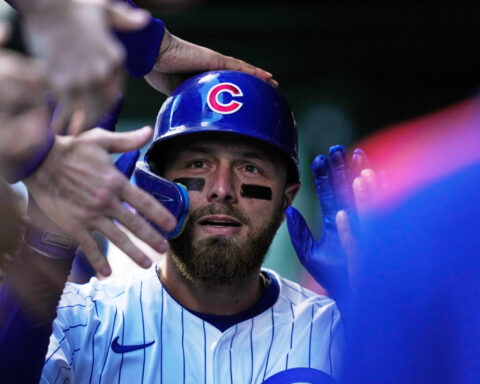 Michael Busch hits another leadoff homer for the Cubs in NL Division Series against the Brewers