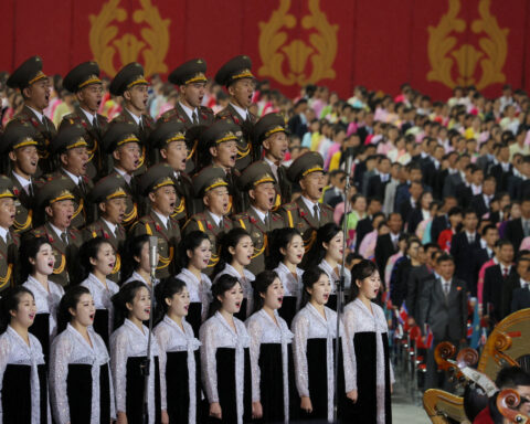 North Korea stages military parade after Kim boasts of rising global standing