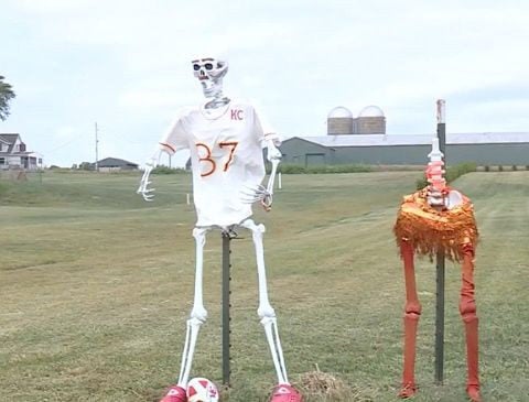 ‘Skeleton Taylor Swift’ goes missing from Halloween display in Tonganoxie