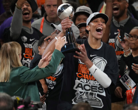 Wilson scores 31 and Aces win 3rd WNBA title in 4 seasons, beating Mercury 97-86 for 4-game sweep