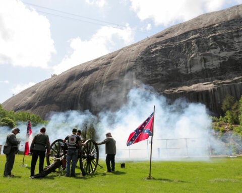 Battle lines drawn over Confederate tribute at Georgia's Stone Mountain