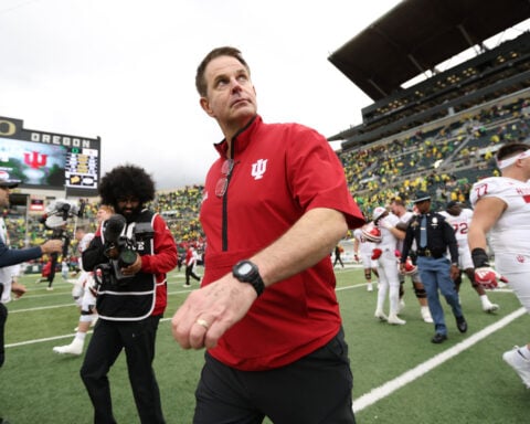 No. 7 Indiana topples No. 3 Oregon 30-20 in tight battle