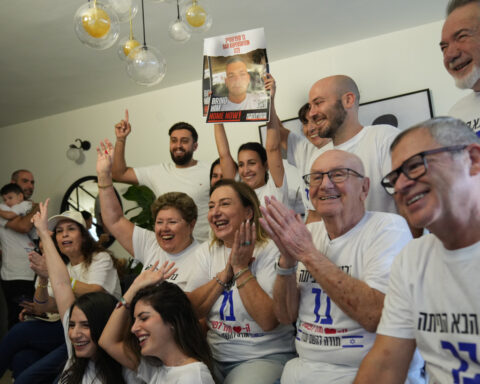 From a hilltop village and across Israel: Tears of joy as the living hostages are returned