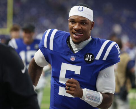 Colts backup QB Anthony Richardson misses Sunday’s game after suffering orbital fracture in freak elastic band accident