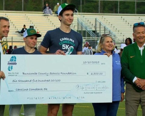 High Schoolers charity race raises $6,500, moving Buncombe Co. Schools towards recovery
