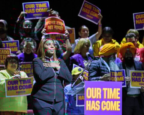 NY AG Letitia James rallies for Zohran Mamdani in her first public appearance since indictment