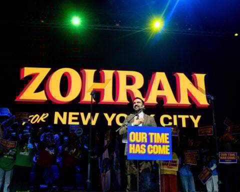 At raucous rally, Mamdani argues he’s leading a movement beyond the NYC mayor’s race