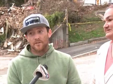 Couple recounts jumping out of third-floor window during massive fire