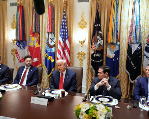 The Latest: Trump awards Charlie Kirk the Presidential Medal of Freedom