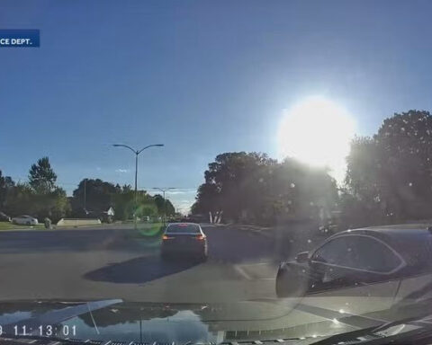 Police release dashcam video of off-duty officer shooting