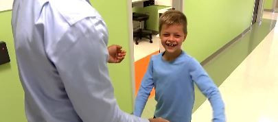 Boy back to running, playing sports after treatment for rare hip disorder