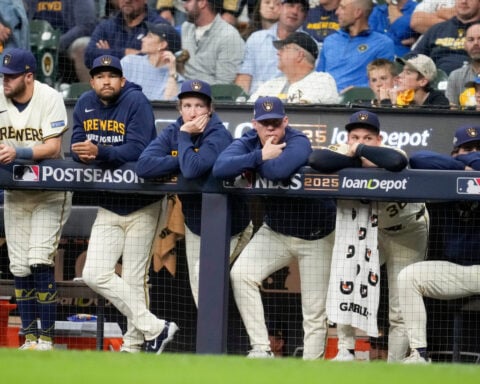 Slumping Brewers must improve their approach at the plate to have any hope of coming back in NLCS