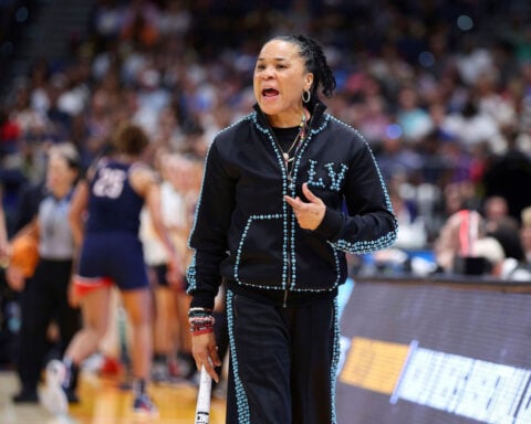South Carolina women’s basketball coach Dawn Staley says there won’t be a female NBA head coach in her lifetime