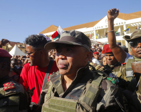 Madagascar coup leader says he will be sworn in as president as African Union suspends the country
