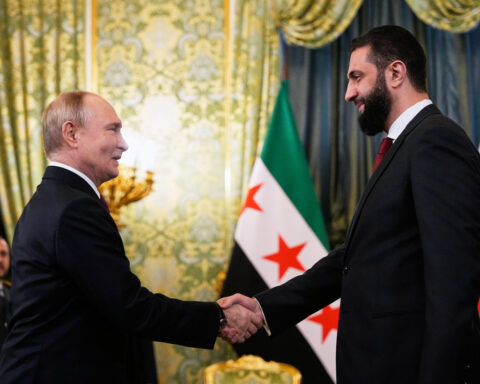 Syria’s interim leader Ahmad al-Sharaa meets with Putin in Moscow
