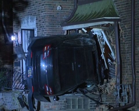 Driver ejected as vehicle slams into home in Detroit