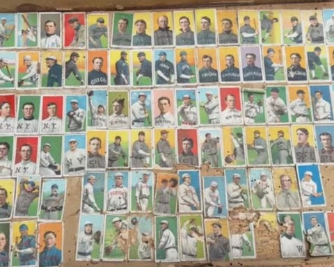 He paid $75 for baseball cards glued to a wooden chest. They're likely worth thousands of dollars.