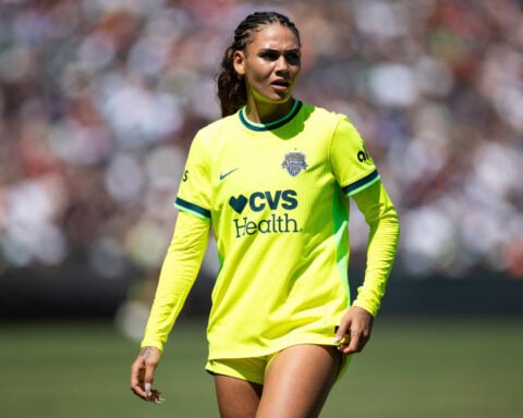 Trinity Rodman exits Washington Spirit game with a leg injury