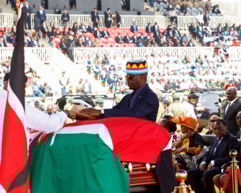 Two dead, many injured at stampede at funeral for Kenyan opposition leader Odinga