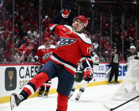 Ovechkin scores 898th goal as Capitals top Wild 5-1 for their 4th straight victory