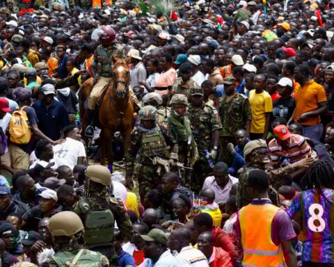 Dozens of mourners injured at Odinga memorial in Kenya, Red Cross official says
