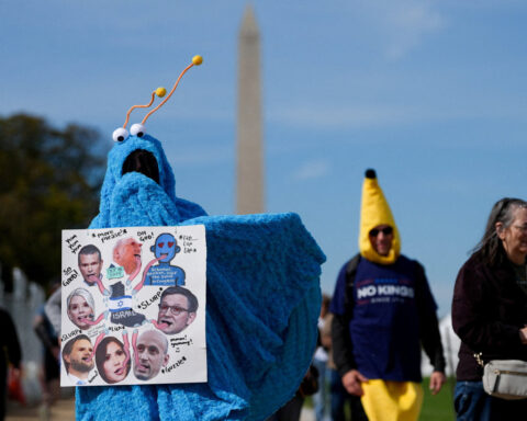 'No Kings' protests draw large crowds in US cities to decry Trump