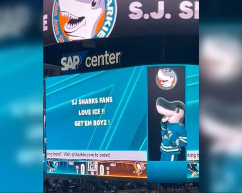 San Jose Sharks apologize for ‘offensively worded message’ displayed during Hispanic Heritage Night